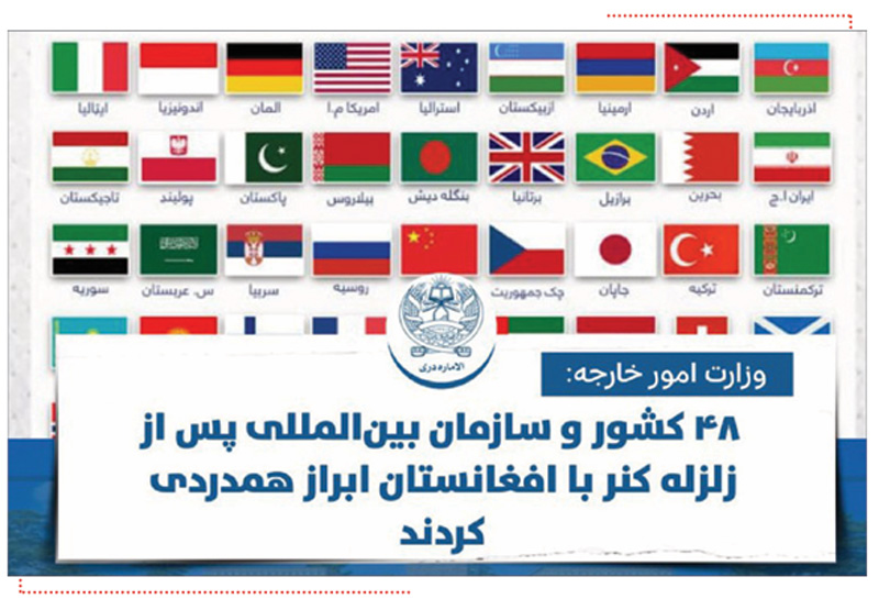 خوانشی ژئوپلیتیک از کمک‌های جهانی به زلزله‌زدگان افغانستان