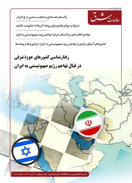 506مین نشریه تخصصی "مطالعات شرق"